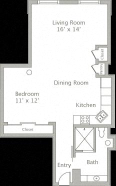 Floor plan layout diagram for SE