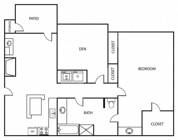 Floor plan layout diagram for 1G