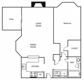 1D floor plan