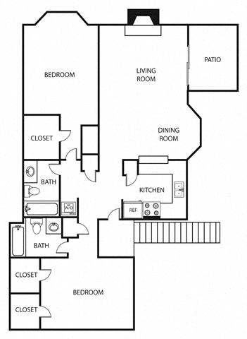 Floor plan layout diagram for 2G