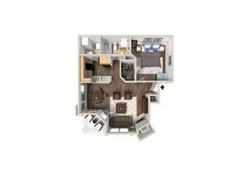 1B floor plan