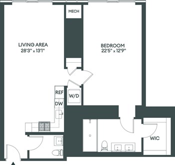 1AA floor plan