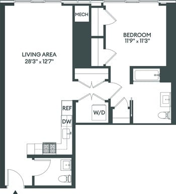 1L floor plan