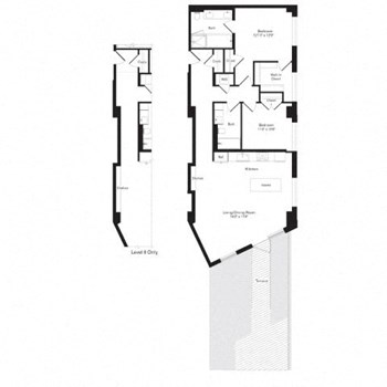 2R floor plan
