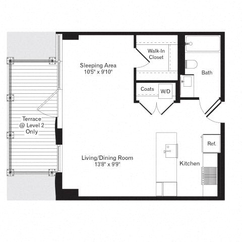 Floor plan layout diagram for SF