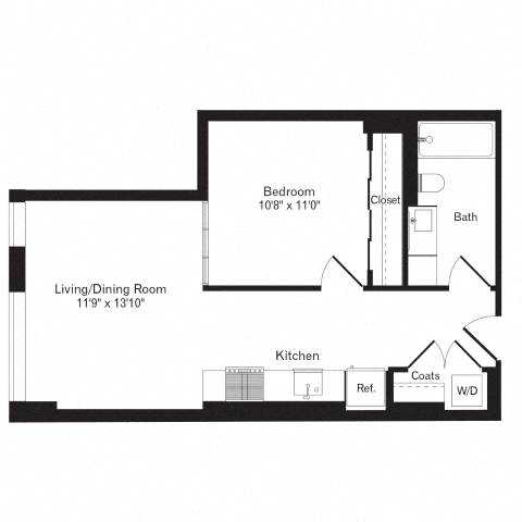 Floor plan layout diagram for Jr 1A