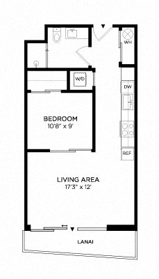 Floor plan layout diagram for 1E
