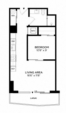 1J floor plan