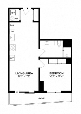 Floor plan layout diagram for 1Q