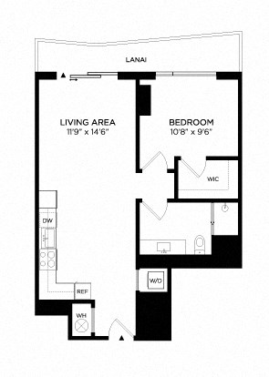 1W floor plan