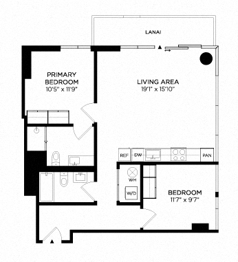 Floor plan layout diagram for 2F
