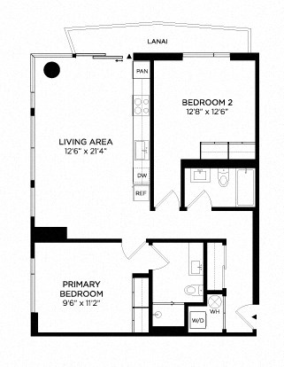 2K floor plan