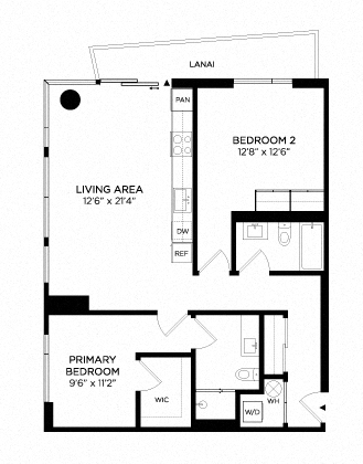 Floor plan layout diagram for 2L
