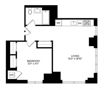1BF Penthouse North floor plan