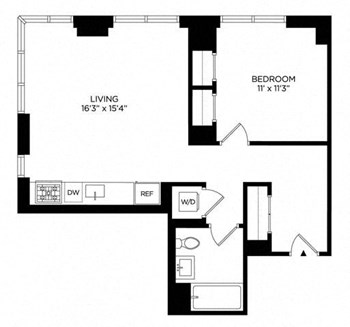 1BP East floor plan