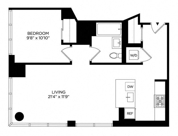 Floor plan layout diagram for 1CA North