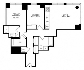 2AE Penthouse East floor plan