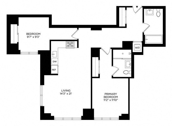 Floor plan layout diagram for 2AS