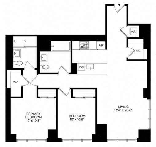 Floor plan layout diagram for 2AU