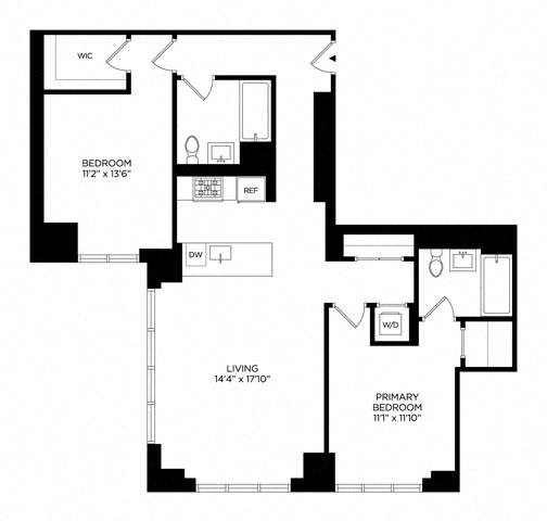 Floor plan layout diagram for 2AW