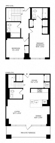 Floor plan layout diagram for 2AY