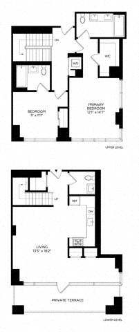 Floor plan layout diagram for 2BC