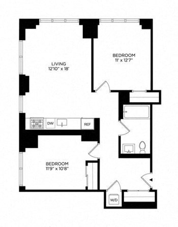 2M West floor plan