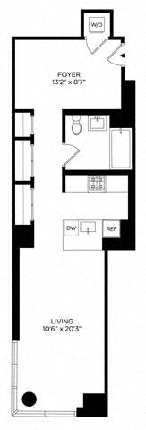 Floor plan layout diagram for 0AS South