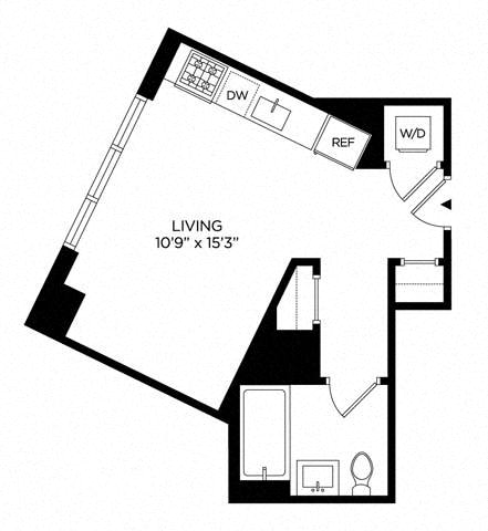 Floor plan layout diagram for 0A North