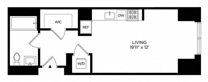 Floor plan layout diagram for 0M North