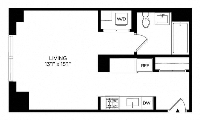 Floor plan layout diagram for SR South