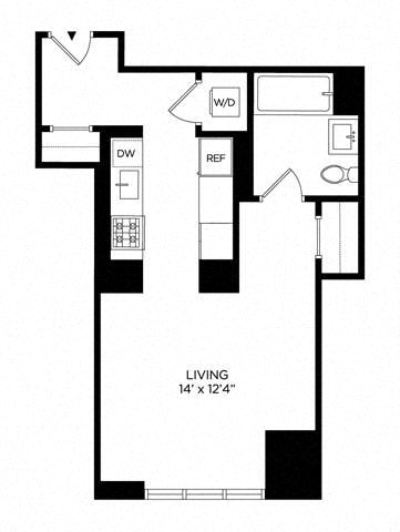 Floor plan layout diagram for SV East
