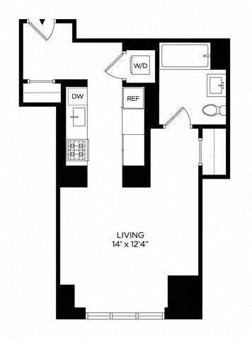 Floor plan layout diagram for 0W East