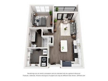 1B floor plan