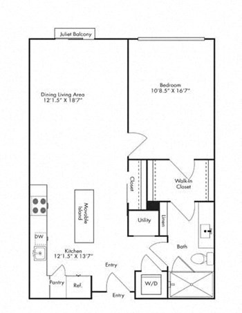 1U floor plan