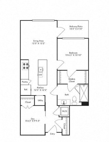 1X floor plan