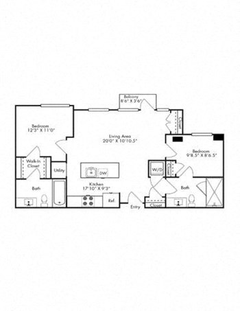2B floor plan