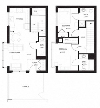 2AA floor plan
