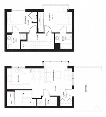 2AB floor plan