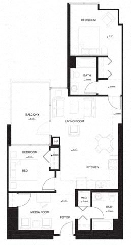 2AG w Balcony Renovation 2 floor plan