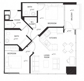2A w Balcony Renovation 2 floor plan