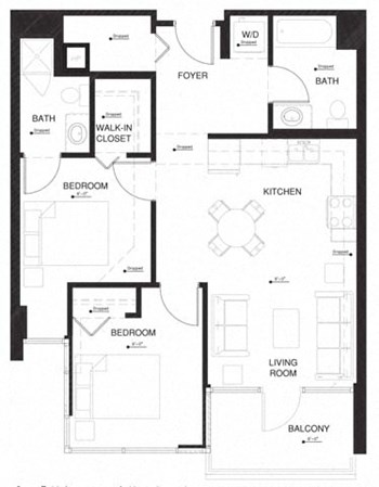2H w Balcony Renovation 2 floor plan