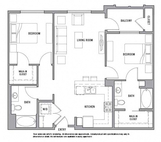 Floor plan layout diagram for 2L