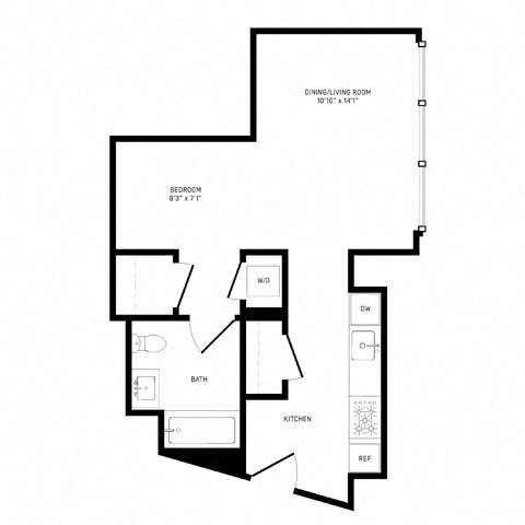 Floor plan layout diagram for SD