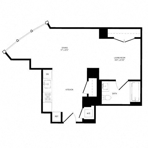 Floor plan layout diagram for SF