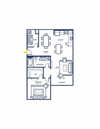 1D floor plan