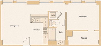1N floor plan