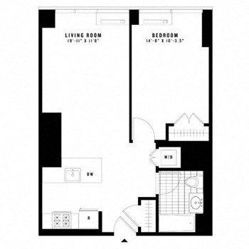 1E floor plan