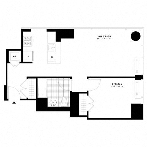 Floor plan layout diagram for 1G