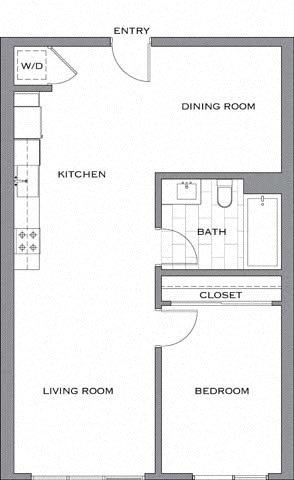 1W floor plan
